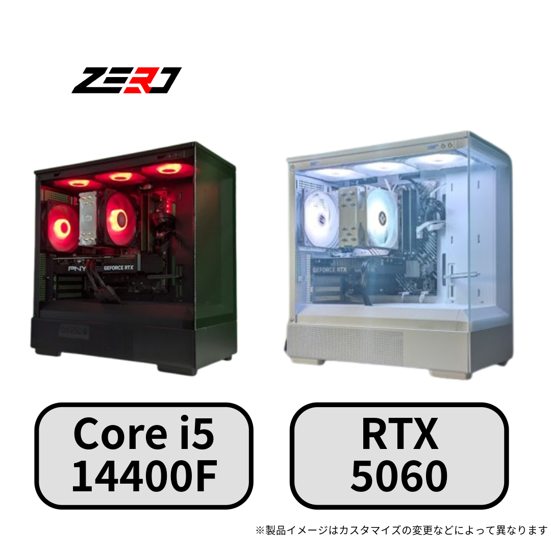 Core i5 14400F・RTX5060 搭載