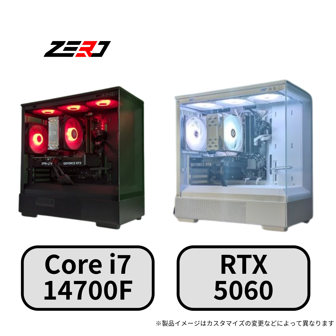 Core i7 14700F・RTX5060 搭載