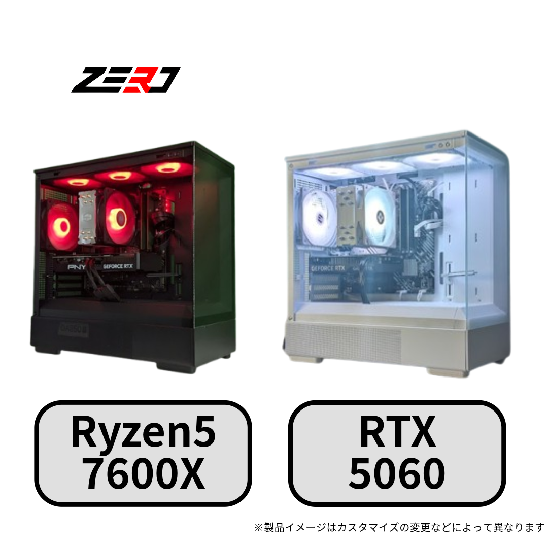 Ryzen5 7600X・RTX5060 搭載