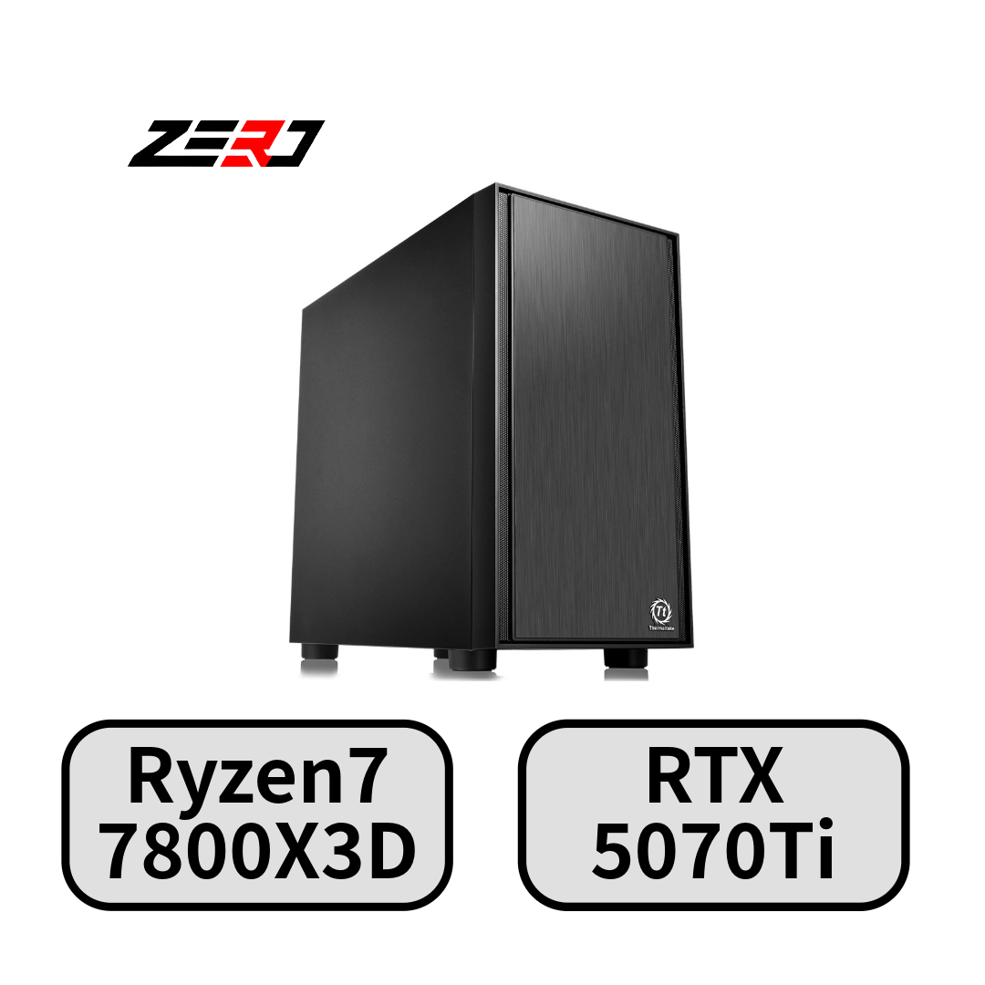 Ryzen7 7800X3D・RTX5070Ti 搭載